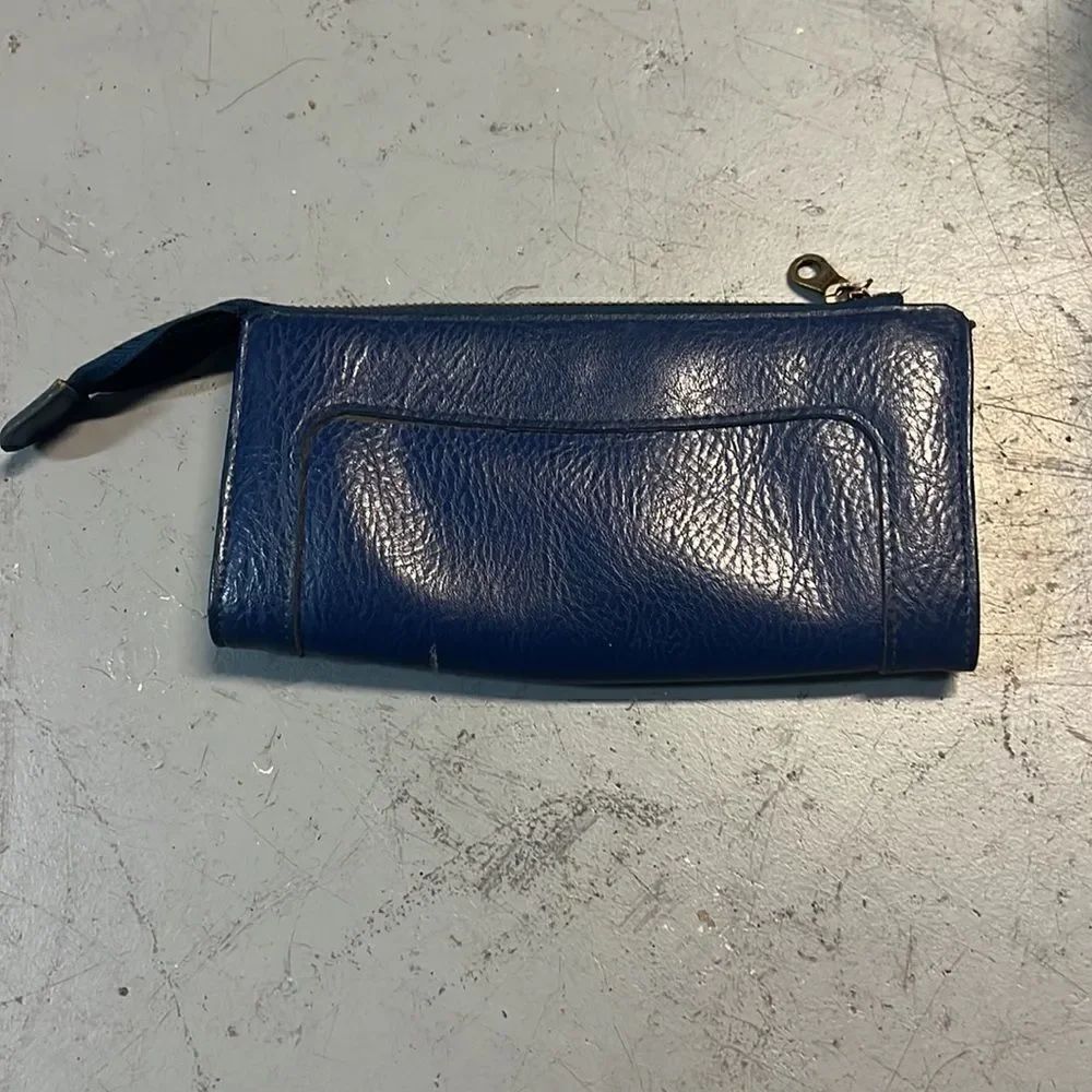Royal Blue Scrunchie Matt & Nat Wallet - Picture 2 of 3